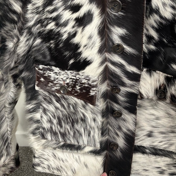 Cow Hair Western Leather Jacket - Picture 7 of 12